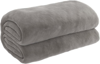 vidaXL Gewichtsdecke Stoff, 1x Gewichtsdecke, 1x Bezug, Grau, 200x220 cm, Baumwolle, 9 kg