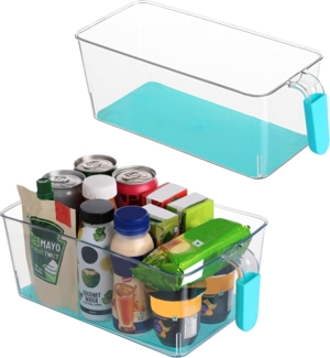 Kurtzy Frischhaltedose Fridge Storage Boxes - 2pcs, Various Sizes, Transparent, Kunststoff, (2-tlg)
