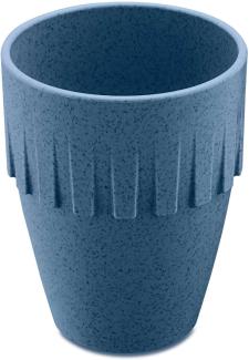 Koziol Becher Cappuccino Connect, Kaffeebecher, Tasse, Kaffeetasse, Thermoplastischer Kunststoff, Organic Deep Blue, 300 ml, 4080675