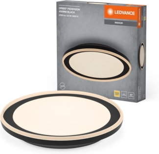 LEDVANCE Orbis Pederson 450 mm 24 W 830 Schwarz