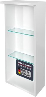 Fackelmann OXFORD Badregal, 3 Fächer, 30 cm breit, Weiß