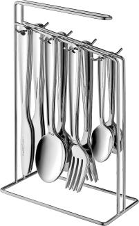 BergHOFF Essentials Alteo Besteckset mit Aufbewahrungsständer, 25-tlg. Set, Besteck mit Aufbewahrung, Messer, Gabel, Esslöffel, Teelöffel, Stahl, 1212015