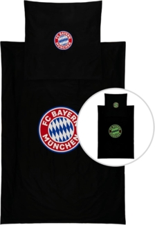 FC Bayern München Bettwäsche FC Bayern München Bettwäsche Glow in the dark Arena I 135x200, Baumwolle