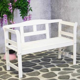 Friesenbank Gartenbank sensline Kiefer FSC 2-Sitzer 113 x 45 x 78 cm weiß
