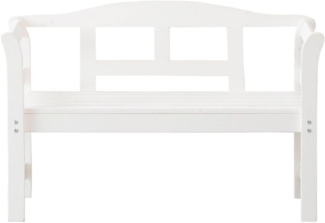 Friesenbank Gartenbank sensline Kiefer FSC 2-Sitzer 113 x 45 x 78 cm weiß