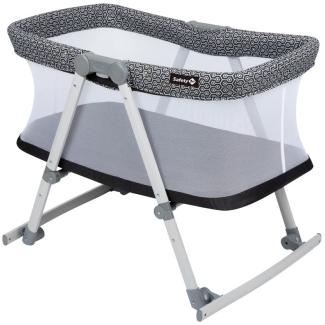 Safety 1st Babybett Morning Star, zusammen-klappbare Babywiege inkl. Reisetasche, geeignet ab der Geburt bis ca. 9 Monate, Geometric