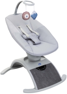 Chicco Comfy Wave, Elektronische Babywippe, Babyschaukel, mit Bewegungen und Melodien, verstellbare Rückenlehne, atmungsaktiver und abnehmbarer Stoff, Spielleiste, 0 Monate
