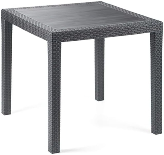 PROGARDEN 052024 Bistro-Tisch 77x77 cm, anthrazit ***NEU***