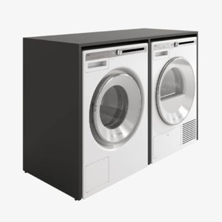 Platan Room Waschmaschinenumbauschrank DORA Waschmaschinenschrank 130 cm breit Überbauschrank Waschmaschine oder Wäschetrockner Schrank für Bad
