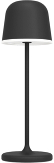 Eglo 900457 Tischleuchte MANNERA Alu, Stahl schwarz LED 2,2W 3000K IP54 H:34cm Ø11cm mit Touchdimmer