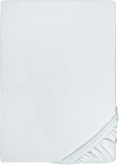 biberna Feinjersey-Spannbetttuch, 100 % Baumwolle, ciel, 1x 140x200 cm - 160x200 cm