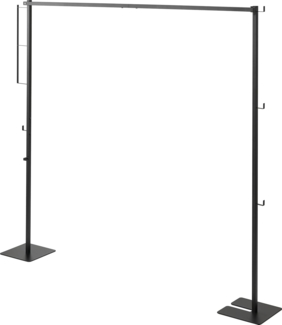 Yamazaki Wäscheständer "Tower" Design Kleiderständer 175x160x25cm, zusammenklappbar, freistehend, Trockenständer, schwarz