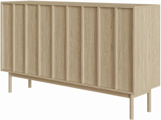 Selsey 'Neksto' Sideboard 3-türig, Eichenholzoptik, ca. 87 x 149 x 40 cm