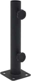 vidaXL Sonnenschirmständer für Ø32/34/38 mm Mast Mattschwarz Stahl 4003371