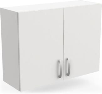Hängeschrank >Nova< in matt weiss - 80x60x28cm (BxHxT)
