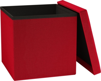 VCM Sitzbank Boxas 921040 Rot H. 38 x B. 38 x T. 38 cm