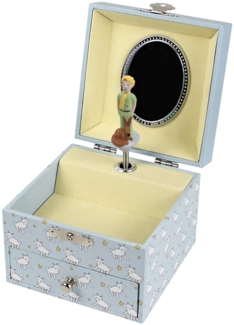 Phosphoreszierende Spieldose Kleiner Prinz© mit Schaf - Leuchtet in der Nacht