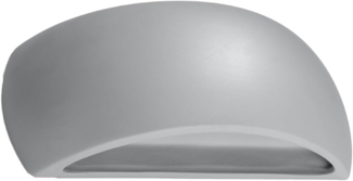 Wandleuchte, Glas, UP DOWN, Keramik, Grau