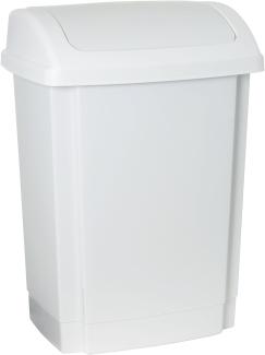 Waste bin Plast Team Swing hinged 25L white (TEA000357)