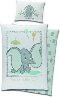 Babybettwäsche Baumwolle Disney Dumbo 90x120 cm + 40x60 cm
