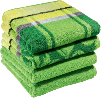 Erwin Müller Handtuch Handtuch "Ludwigsburg" 4er-Pack, Jacquard, Walk-Frottier Uni