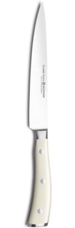 Wüsthof Schinkenmesser, Classic Ikon Crème (1040430716), 16 cm Klinge, geschmiedet, Edelstahl, rostfrei, Fleischmesser extrem scharf, weißer Griff