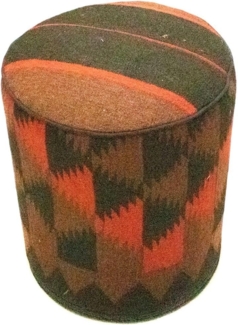 Sonderform,XS / 80 cm Ø Rund & kleiner,Mehrfarbig,Patchwork,Schurwolle,Afghanistan