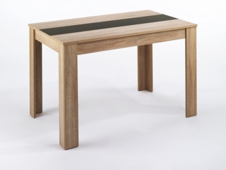 Homexperts 'NICO' Esstisch, Holzwerkstoff Spanplatte Sonoma Eiche, B 120 x H 75 x T 80 cm