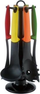 Küchenhelfer Küchenutensilien Kochbesteck mit Ständer 7-tlg. Cheffinger CF-UT01