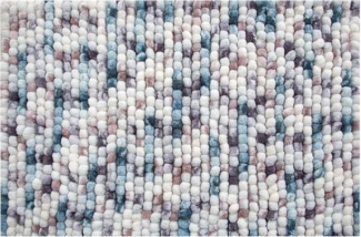 Spirella 'Kito' Badteppich Badematte Duschvorleger Mikrofaser Hochflor | flauschig | rutschhemmend | geeignet für Fußbodenheizung | 60x90 cm | Berry