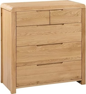 Julian Bowen Curve Kommode mit 3+2 Schubladen, Eiche