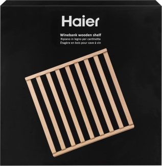 Haier – Holzregal-Einsatz Weinkühlschränke - Lagerung Für Weinflaschen - Kompatibel Mit WS171GA Und WS105GA - Elegantes Und Qualitativ Hochwertiges Design - Originalzubehör - HAWCSH48