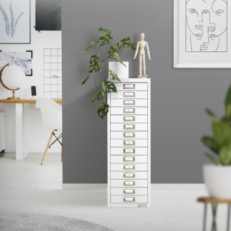 ML-DESIGN Aktenschrank Metallschrank mit Schubladen freistehender Aufbewahrungsschrank (1-St) Lagerschrank weiß Büroschrank Werkzeugschrank Stahlschrank