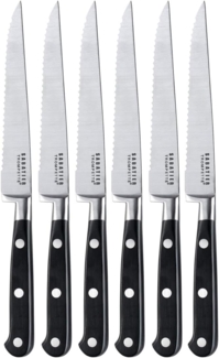 Richardson Sheffield SABATIER TROMPETTE Steakmesser Set 6-teilig schwarz