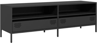 TV-Schrank Schwarz 135x39x43,5 cm Kaltgewalzter Stahl 851334