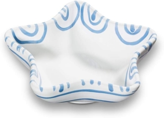 Gmundner Keramik Blaugeflammt, Sternschale (L: 14cm)