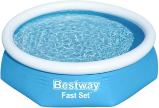 Bestway Fast Set Aufblasbarer Swimmingpool Rund 244x66 cm