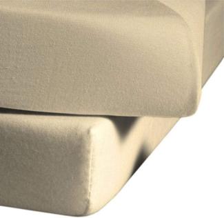 fleuresse Single Jersey Spannbettlaken Jenny C 120x200 cm Beige