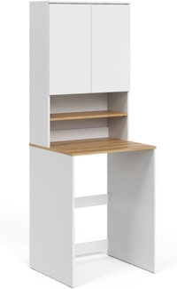 Waschmaschinenschrank Viktor Weiß/Artisan 68 x 88.2 cm 2 Teile mit Regal Vicco