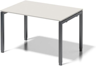 BISLEY Cito Schreibtisch, 650-850 mm höheneinstellbares U-Gestell, Metall, Gw334 Dekor Grauweiß, Gestell Anthrazitgrau, 80 x 120 x 85 cm