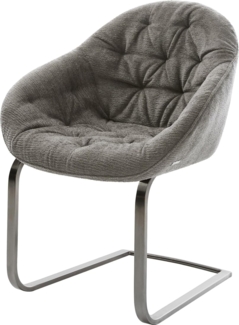 Freischwinger Gaio-Flex Bouclé Soft Schlamm Freischwinger flach Graphit