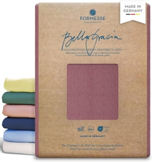 Formesse Jersey Spannbetttuch Bella Gracia|120x200 - 130x220 cm| vintage-rose