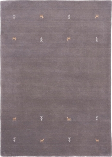 carpetfine Wollteppich Gabbeh Uni, rechteckig, Höhe: 15 mm, reine Wolle, handgewebt, Gabbeh Loom Tiermotiv, auch als Läufer