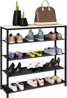 VCM Schuhregal Taliro 920022 Weiß H. 87 x B. 90 x T. 30 cm