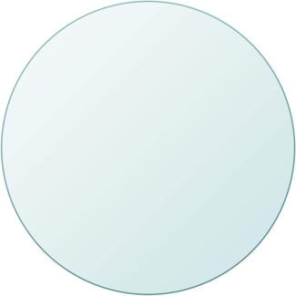 vidaXL Tischplatte aus gehärtetem Glas rund 600 mm 243627