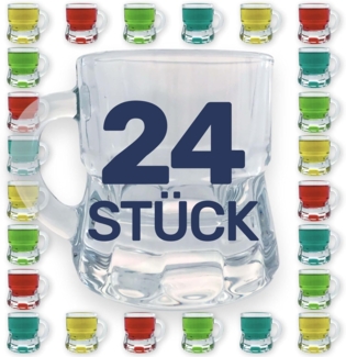 Schnapsglas Schnapsgläser Schnaps Stamper Kurze Glas mit Henkel 2cl 24 Stk