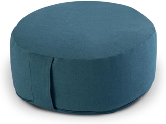 Amagohome Yogakissen Yogakissen Bodenkissen rund H 14xø31 cm mit Buchweizenschalen Meditati