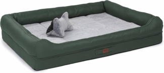 RAIKOU Hundematte Hundebett mit Abnehmbarem Kissen, Schlafplatz Hundesofa Tierbedarf, 100% Polyester, gepolstertes waschbares, mit Hundekissen