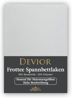 Devior Spannbettlaken Spannbetttuch Bettlaken Winter Weich Warm Leintuch 80% Baumwolle, Frottee, Gummizug: Rundumgummizug, Matratzen Bezug bis 22cm Matratzenhöhe Kuschelig Flauschig