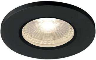 SLV No. 1001015 KAMUELA ECO LED Fire-rated Deckeneinbauleuchte schwarz 3000K 38° IP65